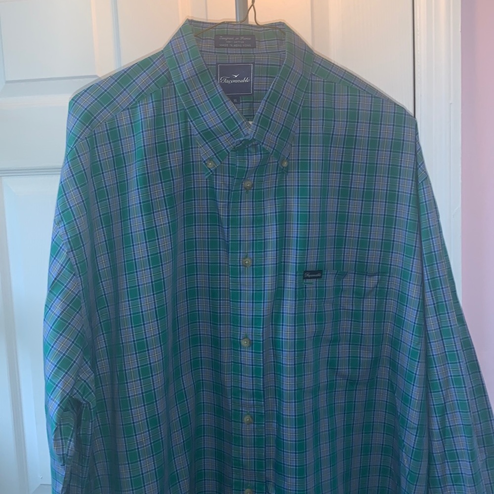 Men’s faconnable button down shirt